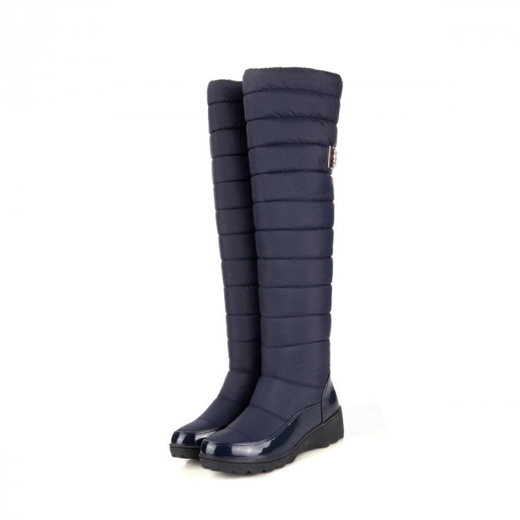 Women's Waterproof Knee-high Snow Boots with Fur lining