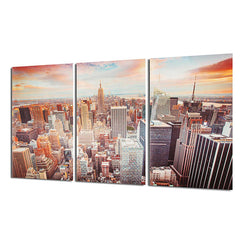 Lienzo de la ciudad de Nueva York, cuadro de pintura, decoraciones de arte de pared, paisaje sin marco 