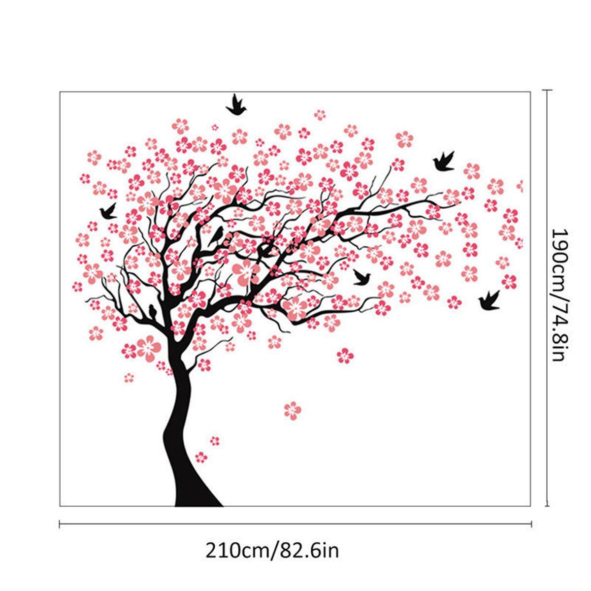 Large Wall Tree Baby Nursery Flower Wall Sticker Cherry Blossom Sticker Kids Vinyl Art Decal