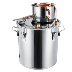 2GAL/3GAL/5GAL/8GAL Moonshine Still Spirits Alcohol Distiller Boiler for Home Brewing Kit Stainless Steel DIY