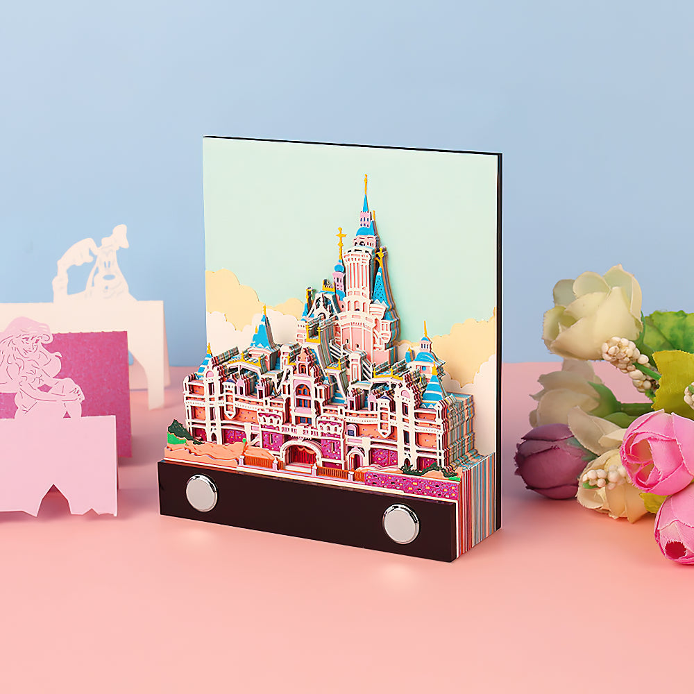 Fairytale Castle 3D Memo Pad Sticky Notes Creative Birthday Gift