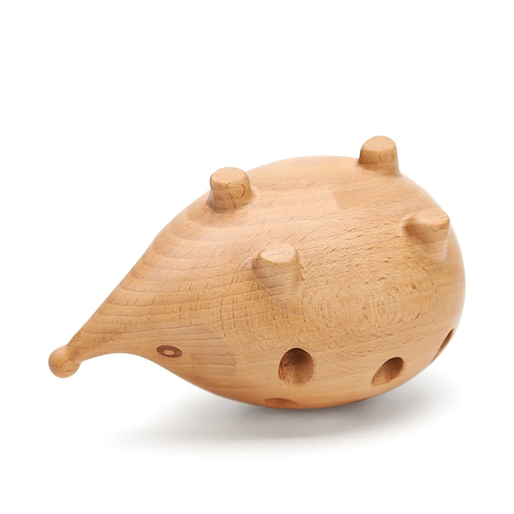 Wooden Handmade Hedgehog Pencil Holder