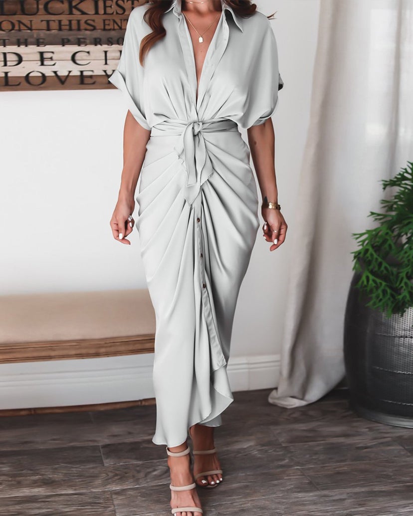 Chic Chic Tie Maxi Dress