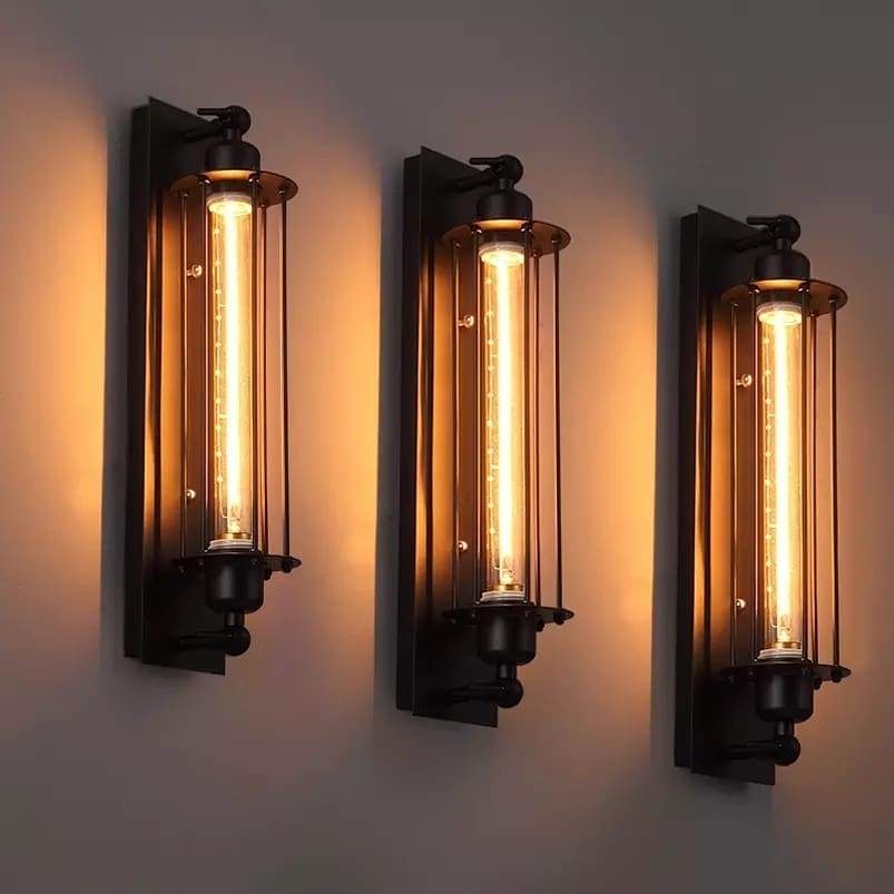 Vintage-Bar-Wandlampe im Industriestil