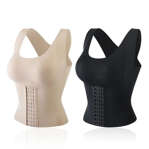 4-in-1 Waist Buttoned Bra Shapewear