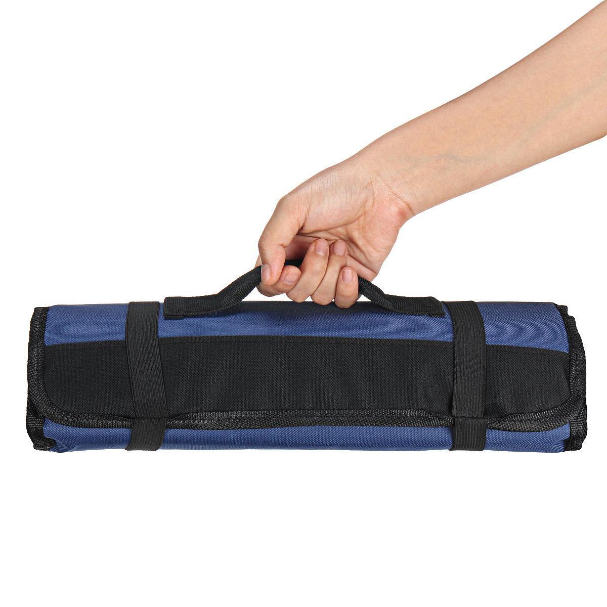 Oxford Cloth 22 Ranuras Pocket Chef Bag Roll Carry Case Almacenamiento portátil 