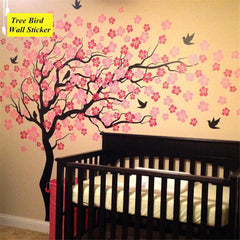 Large Wall Tree Baby Nursery Flower Wall Sticker Cherry Blossom Sticker Kids Vinyl Art Decal