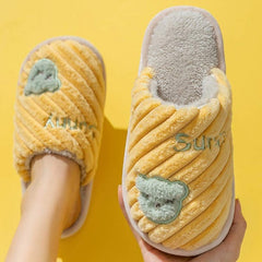 Flauschiger, warmer Bären-Slipper