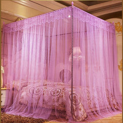 1.8 x 2m Luxury Princess Style Bed Netting Curtain Panel Bedding Canopy Four Corner Mosquito Net