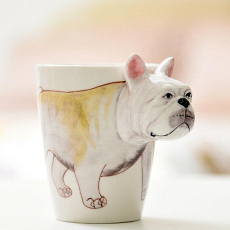 3D Ceramic Mug Pure Hand-painted Animal Cup Cartoon Cup Painted Coffee Mug