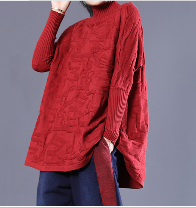 A-Line Hooded Loose Fall Women Cotton Tops Women Blouse H9506RED