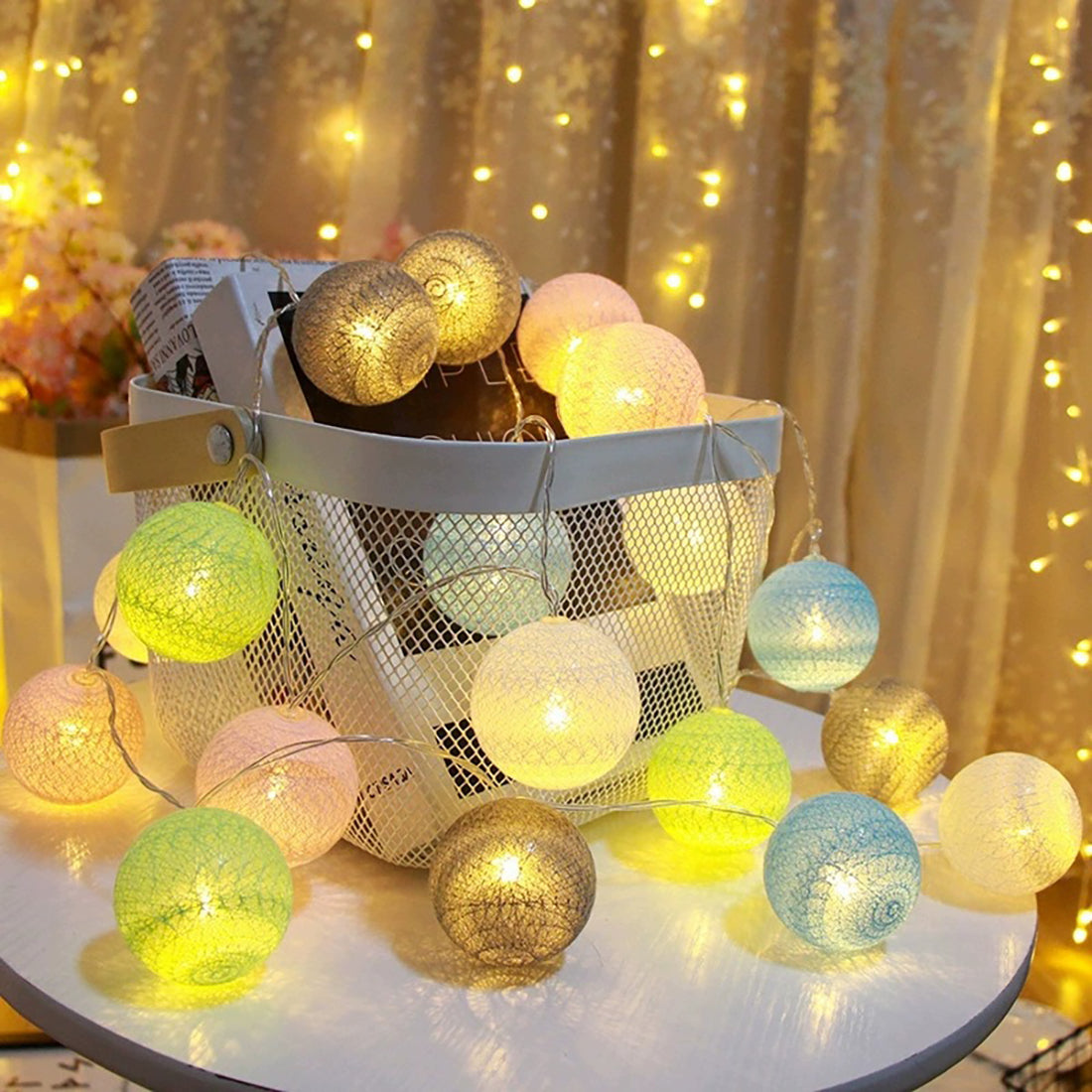 Bunte mystische Fairy Ball Lights