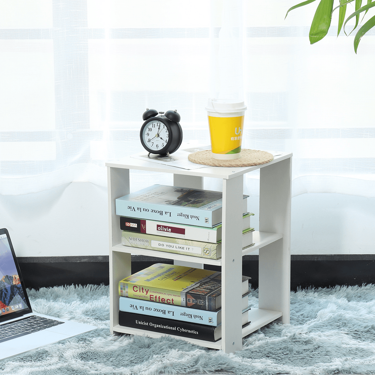 Bedside Table Cabinet Small Side End Table for Home Office