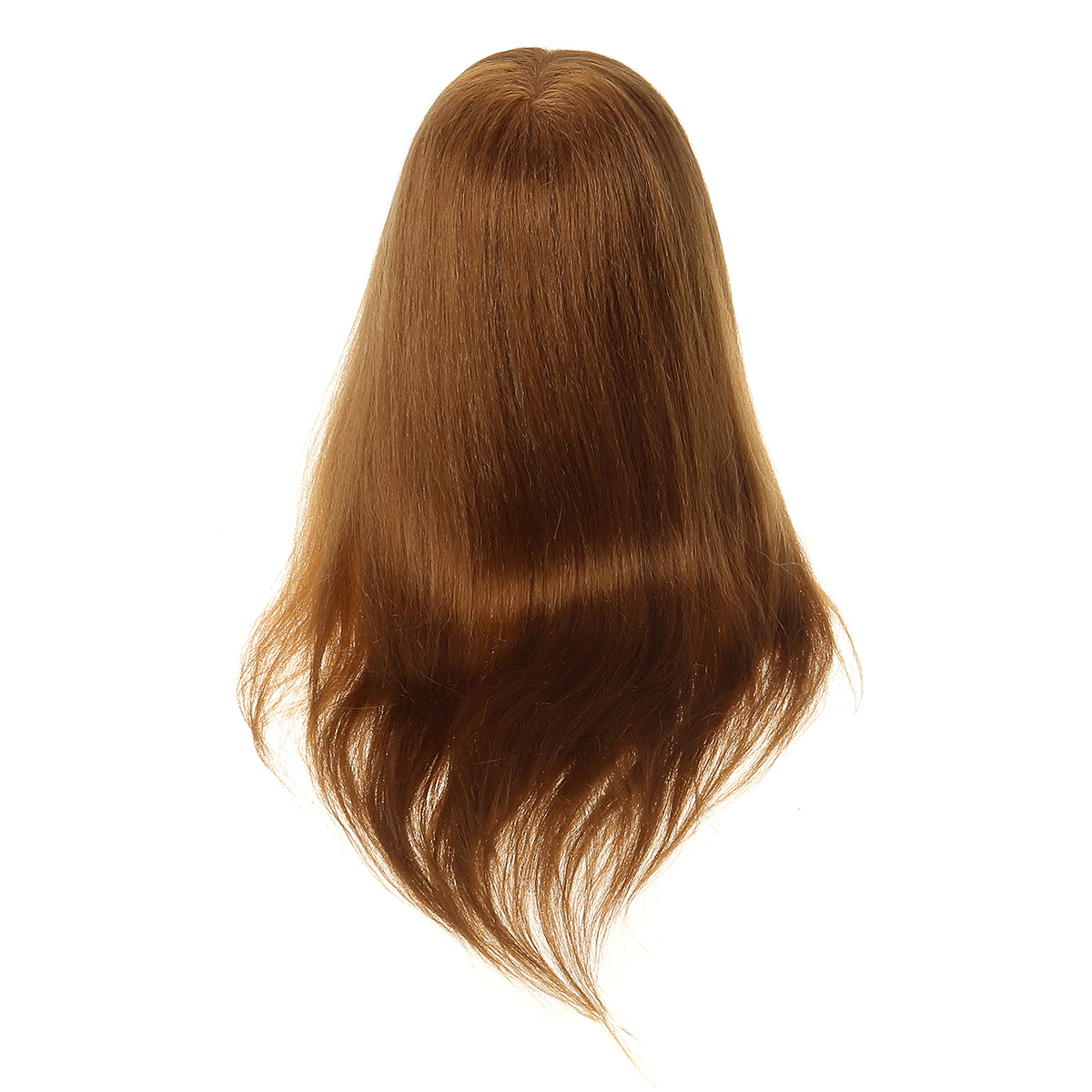 24" 100% Real Human Hair Mannequin Head Hairdressing Training Head Hair Extensions