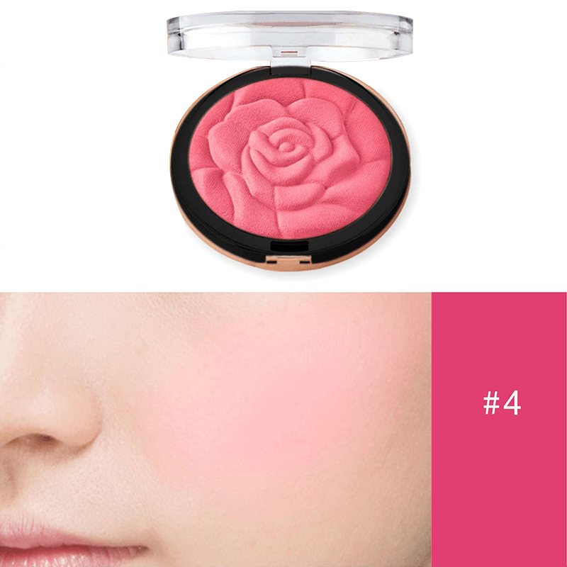 Blush Fashion Flower Shaped Blusher Powder Makeup Cosmetic Natural Blush Powder Blush Palette Face Makeup Peach Blushes