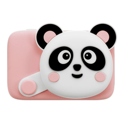 Creativo Panda dibujos animados cámara Digital bebé fotografía entrenamiento juguetes educativos con tarjeta TF de 16/32G para regalo de niños