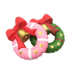 Squishyfun Christmas Jingle Bell Donut Squishy 13Cm Gift Slow Rising Original Packaging Soft Decor Toy