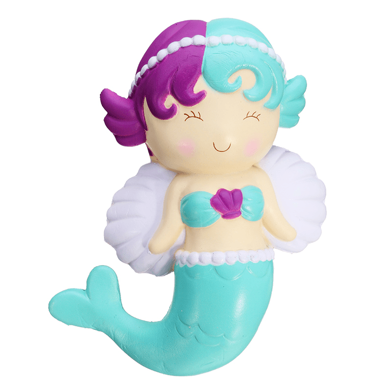 Oriker Squishy Angel Mermaid 16Cm Soft Sweet Slow Rising Original Packaging Collection Gift Decor