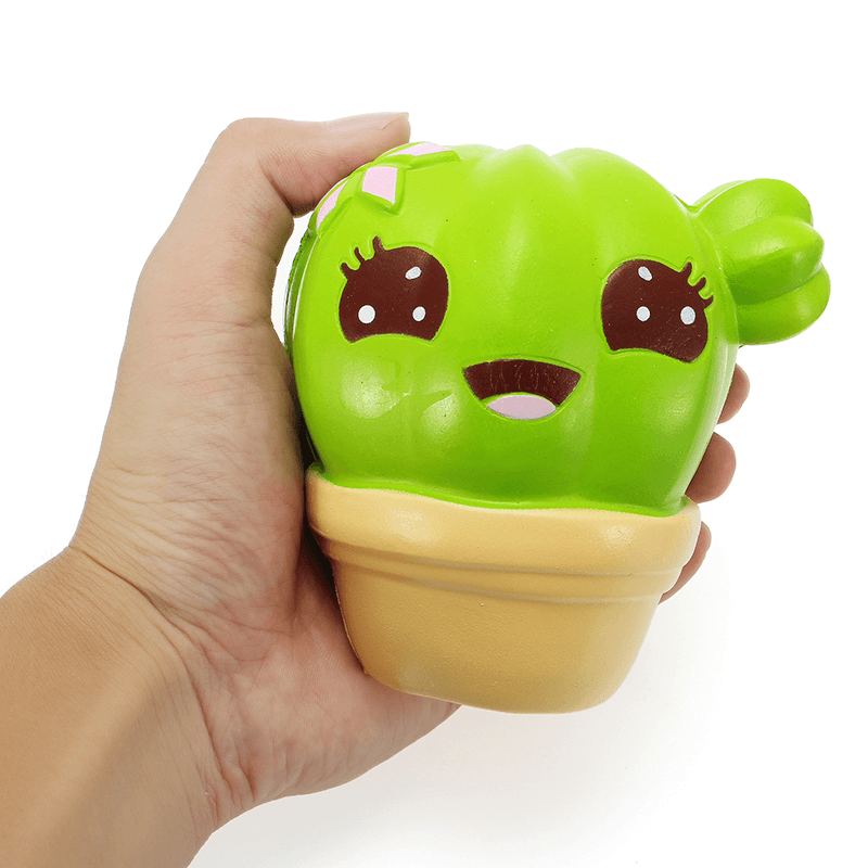 Xinda Squishy Cactus Plant 11Cm Soft Slow Rising with Packaging Collection Gift Decor Toy