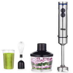 DSP KM1040 700W 4 in 1 Stick Blender 2 Speed Control Knob Motor with Low Noise Adjustable Gear Number Suitable for Stirring Grounding Meat