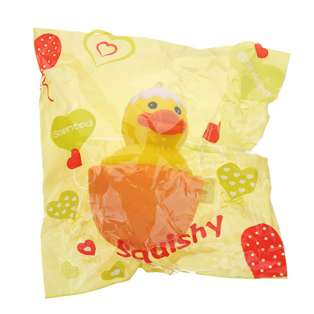 Cartoon Yellow Duck Squishy 9.5*8CM Slow Rising with Packaging Collection Gift Soft Toy