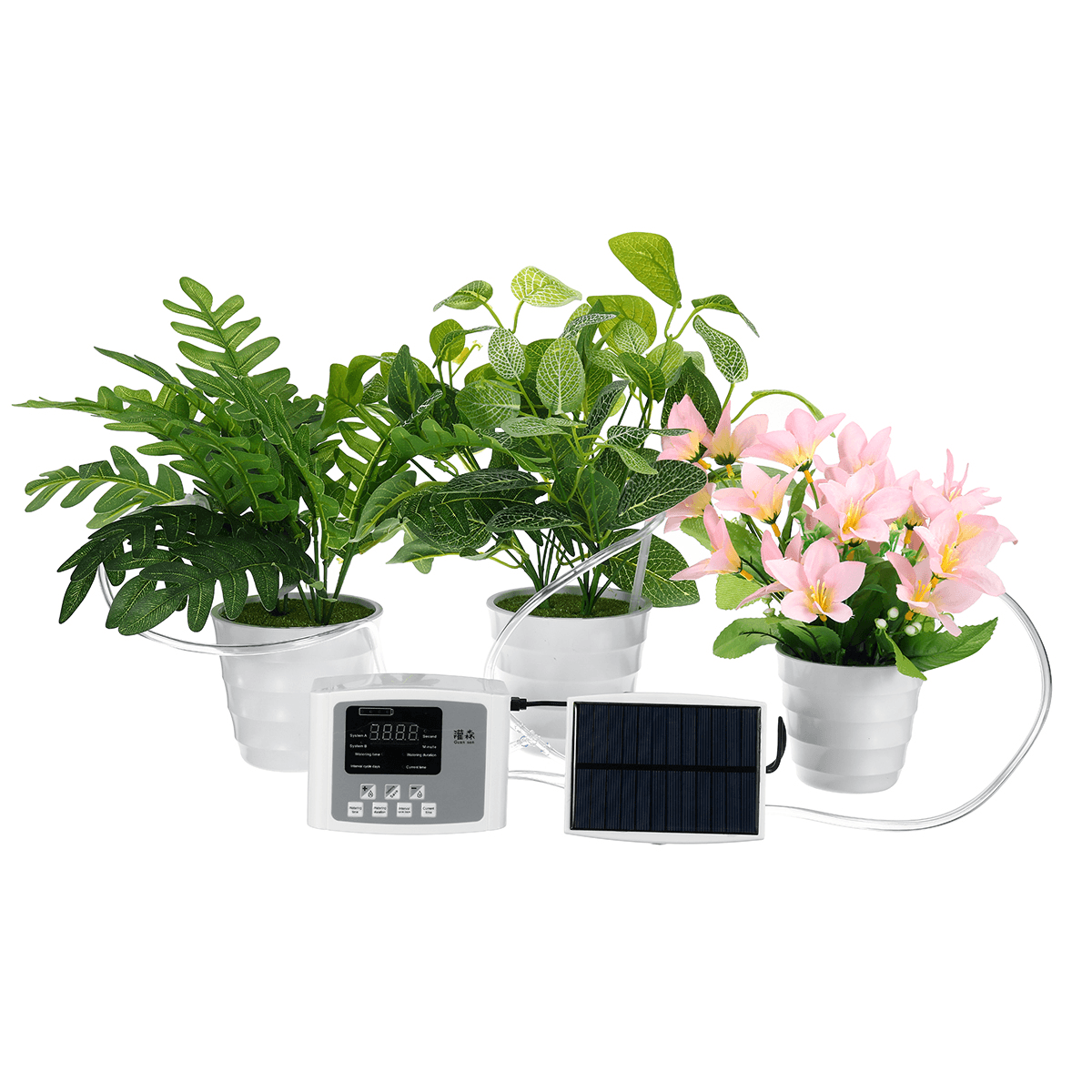 Solar Automatic Watering Device Drip Irrigation Garden Tools Water Pump Timer