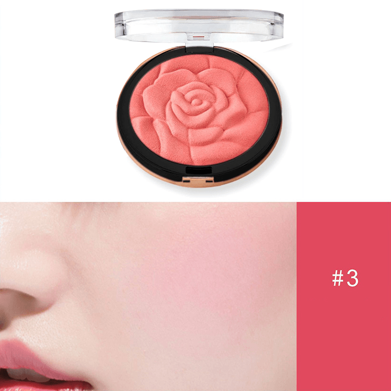 Blush Fashion Flower Shaped Blusher Powder Makeup Cosmetic Natural Blush Powder Blush Palette Face Makeup Peach Blushes