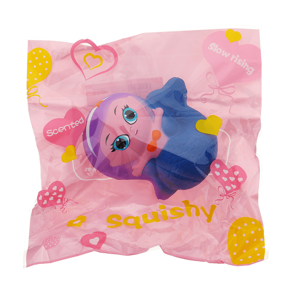 Mermaid Squishy 10*9.5*6CM Slow Rising with Packaging Collection Gift Soft Toy