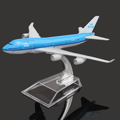 NEW 16Cm Airplane Metal Plane Model Aircraft B747 KLM Aeroplane Scale Airplane Desk Toy