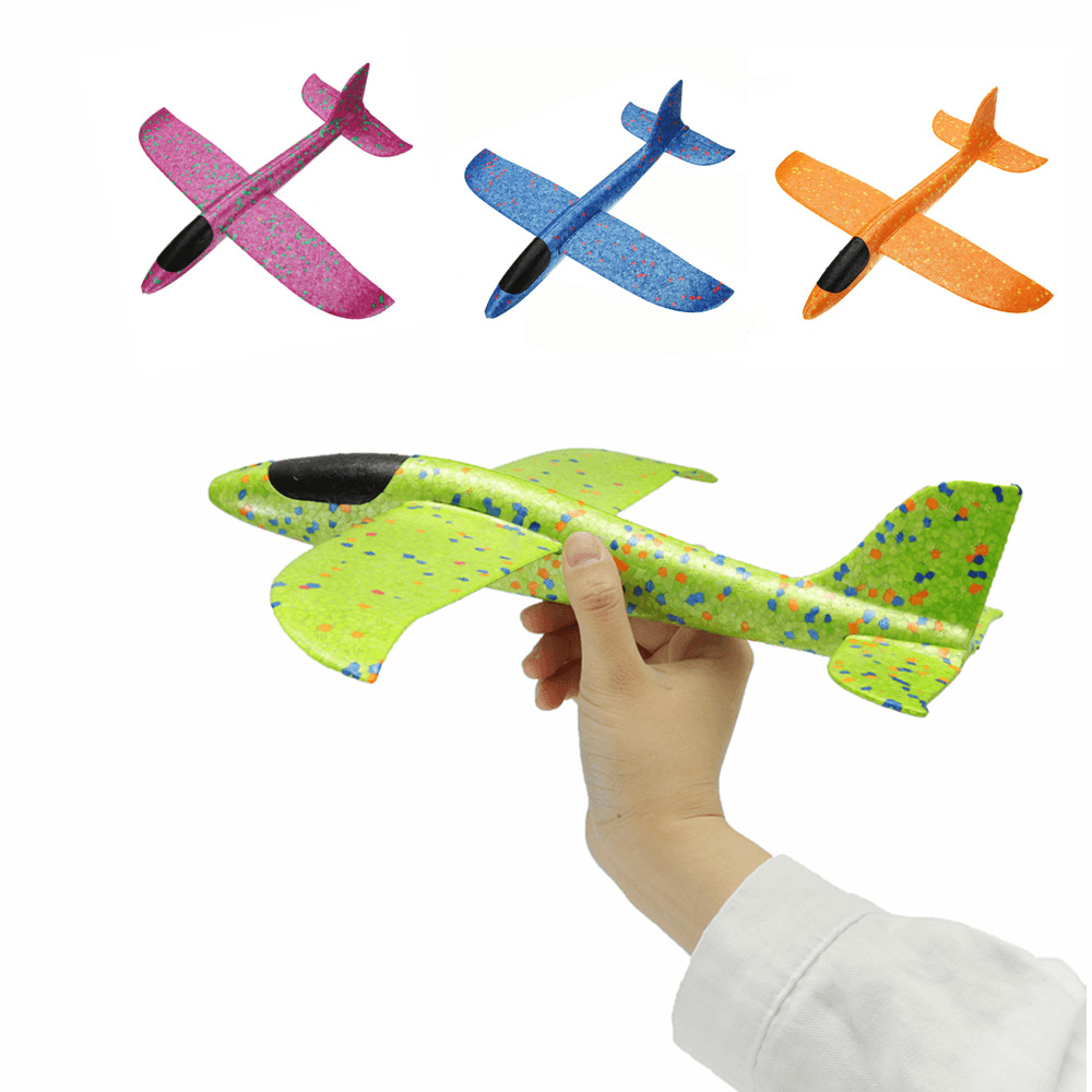 4PCS 35Cm Big Size Hand Launch Throwing Aircraft Airplane Glider DIY Inertial Foam EPP Plane Toy