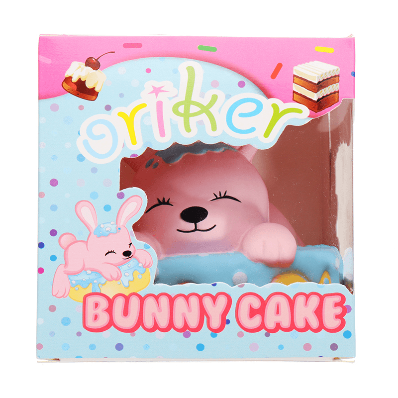 Oriker Squishy Rabbit Bunny Cake Cute Slow Rising Toy Soft Gift Collection with Box Packing