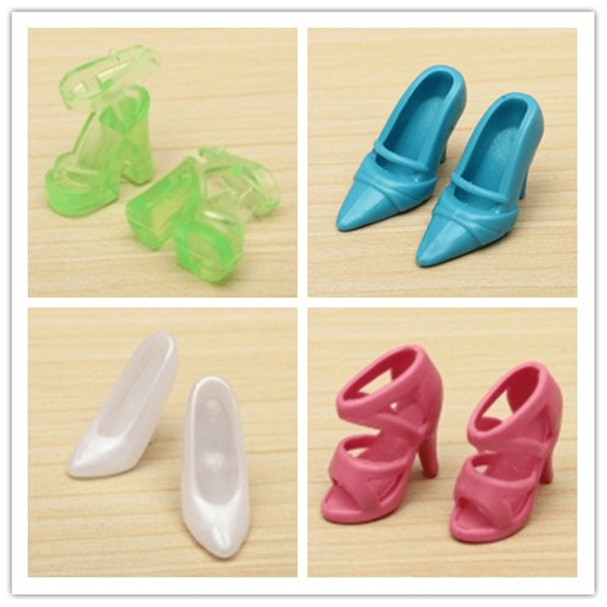 40 Pairs Different High Heel Shoes Boots Accessories Doll House