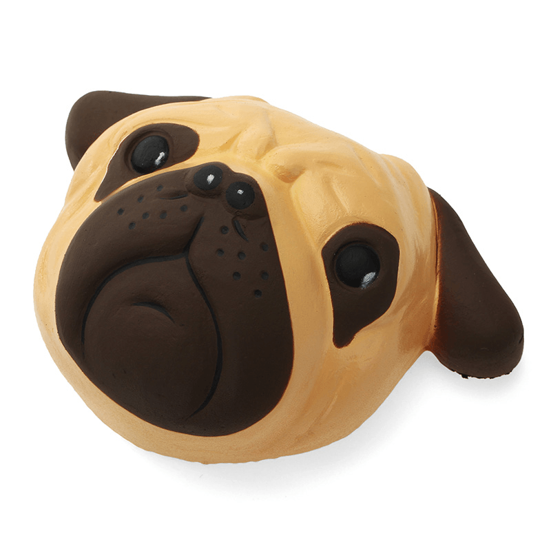 Squishyshop Dog Puppy Face Bread Squishy 11Cm Slow Rising with Packaging Collection Gift Decor Toy