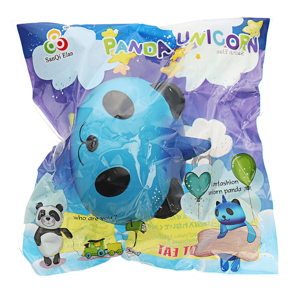 Sanqi Elan Galaxy Panda Unicorn Squishy 9.5*9*7.5Cm Slow Rising with Packaging Collection Soft Toy