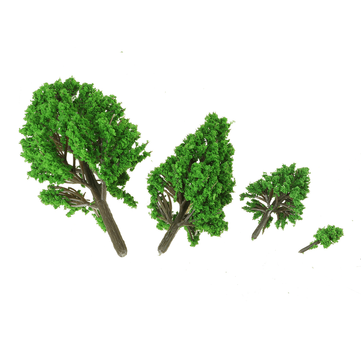 10Pcs Mini Artificial Plant Trees Poplar 3-14Cm Home Office Party Decorations