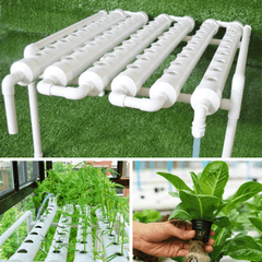 110-220V 54 Holes Hydroponic Piping Site Grow Kit Deep Water Culture Planting Box Gardening System Nursery Pot Hydroponic Rack