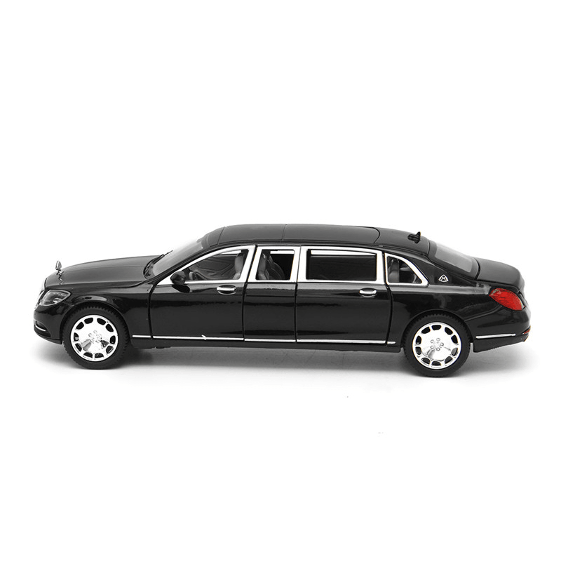 1:32 S600 Limousine Druckguss-Metallautomodell 20,5 x 7,5 x 5 cm Auto in schwarzer Box