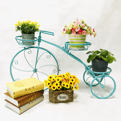 3 Tier Bicycles Plant Stand Metal Flower Pots Garden Decor Shelf Rack