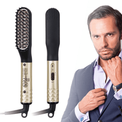 110-240V Electric Multifunctional Hair Styler Electric Hot Comb and Beard Straightening Brush with 360° Rotation Cord