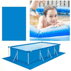 240/258/385/360Cm Outdoor Garden Durable PE Swimming Pool Cover Waterproof Rainproof Dustproof Cover Blue round Swimming Pool & Accessories