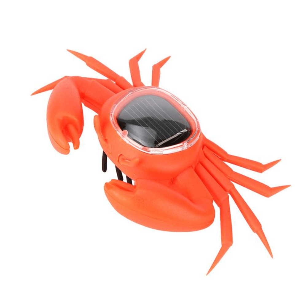 Solar Powered Toy Learning Educational Creative Mini Running Crab Animal Gift