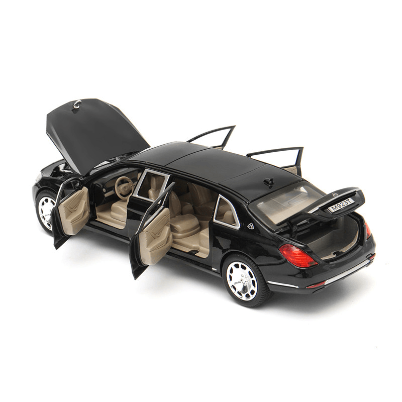 1:32 S600 Limousine Diecast Metal Car Model 20.5 X 7.5 X 5Cm Car in Box Black