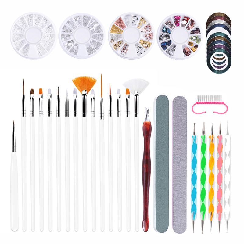 Manicure Gel Nail Polish Kit Electric Nail Drill Phototherapy Machine Set Painted Pen Manicure Set