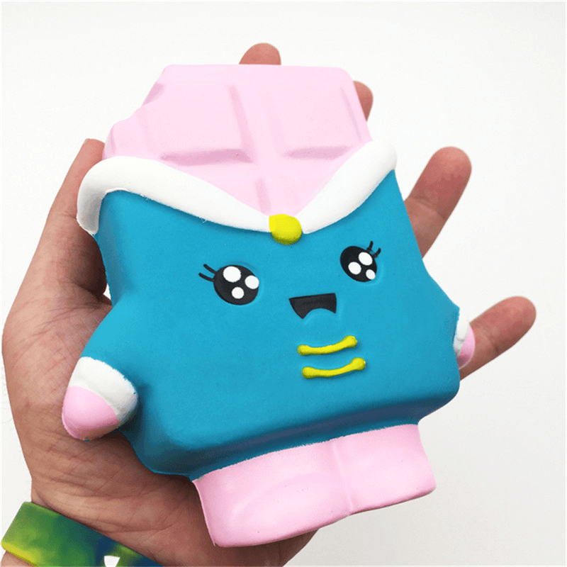 Squishyfun Chocolate Squishy 13Cm Levantamiento Lento con Empaquetado Colección Regalo Decoración Juguete Suave