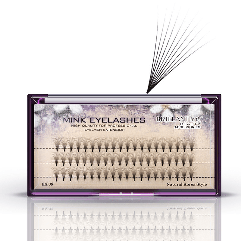 10D Black 8/9/10/12Mm False Eyelash Individual Eyelashes Extension Cluster Kit Grafting Eyes Lashes