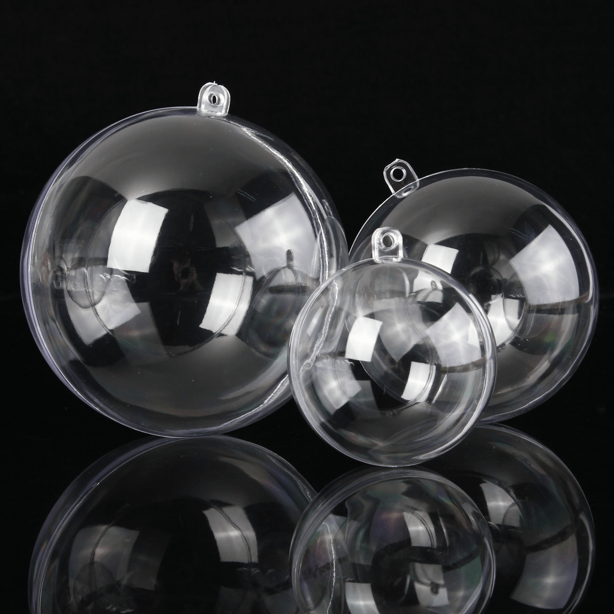 5Pcs Christmas Tree Decoration Clear Hanging Ball Gift Candy Hanging Decration Ball