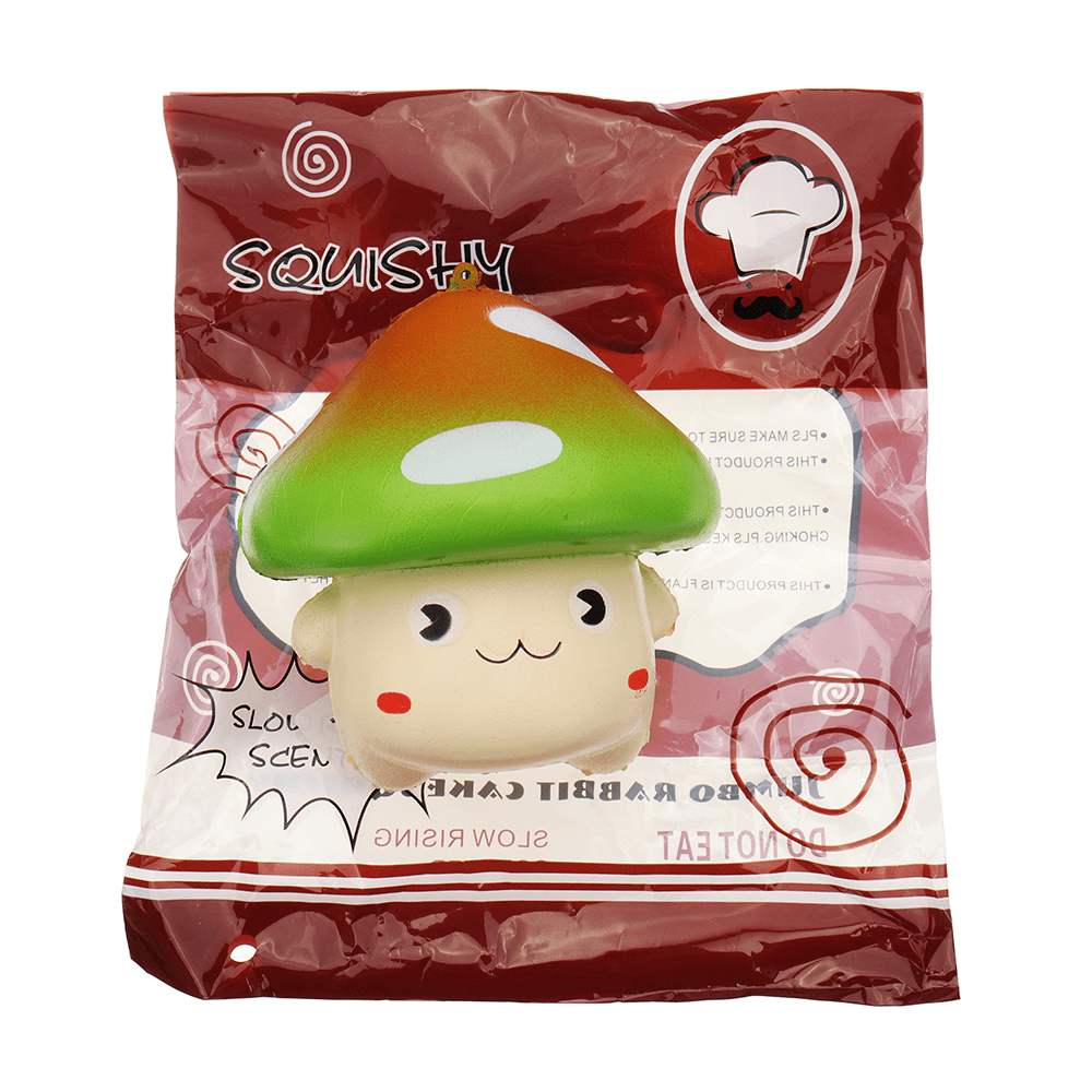 Yunxin Wave Point Large Mushroom Squishy 11*11CM Slow Rising with Packaging Collection Gift Soft Toy