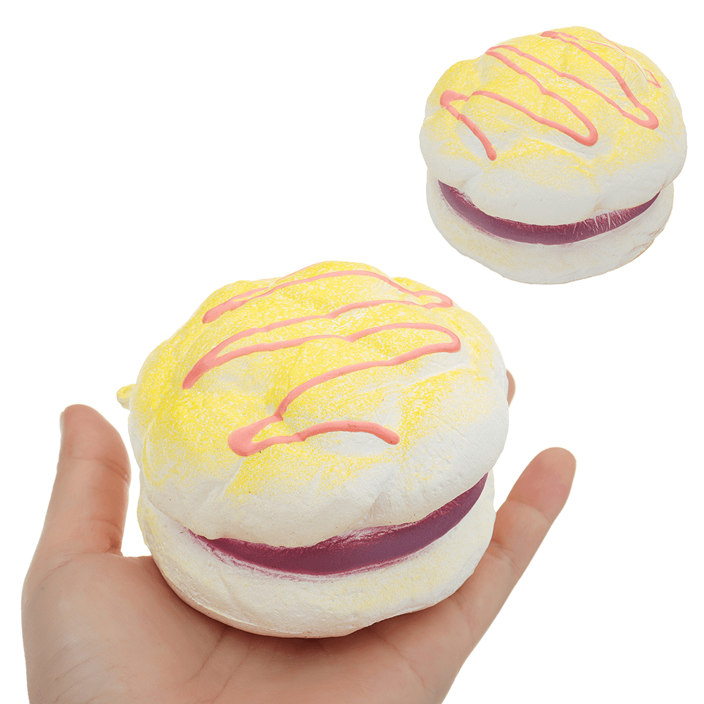 Cremefarbenes Ananas-Brotbeutel-Puff-Squishy, ​​8 cm, langsam steigendes Spielzeug, weiche Geschenkkollektion