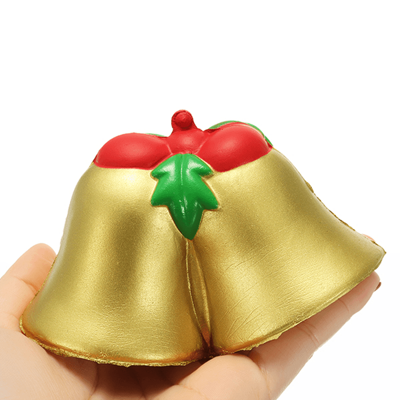 Chamäleon Squishy Christmas Jingle Bell Langsam steigendes Spielzeug mit Verpackung Kinder Weihnachtsgeschenk Dekor