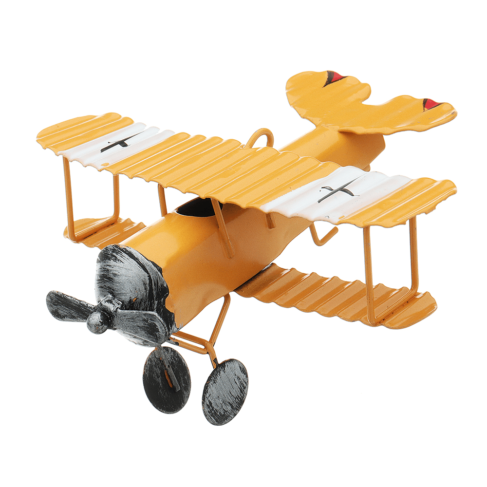 Zakka Plane Toy Classic Model Collection Childhood Memory Antique Tin Toys Home Decor